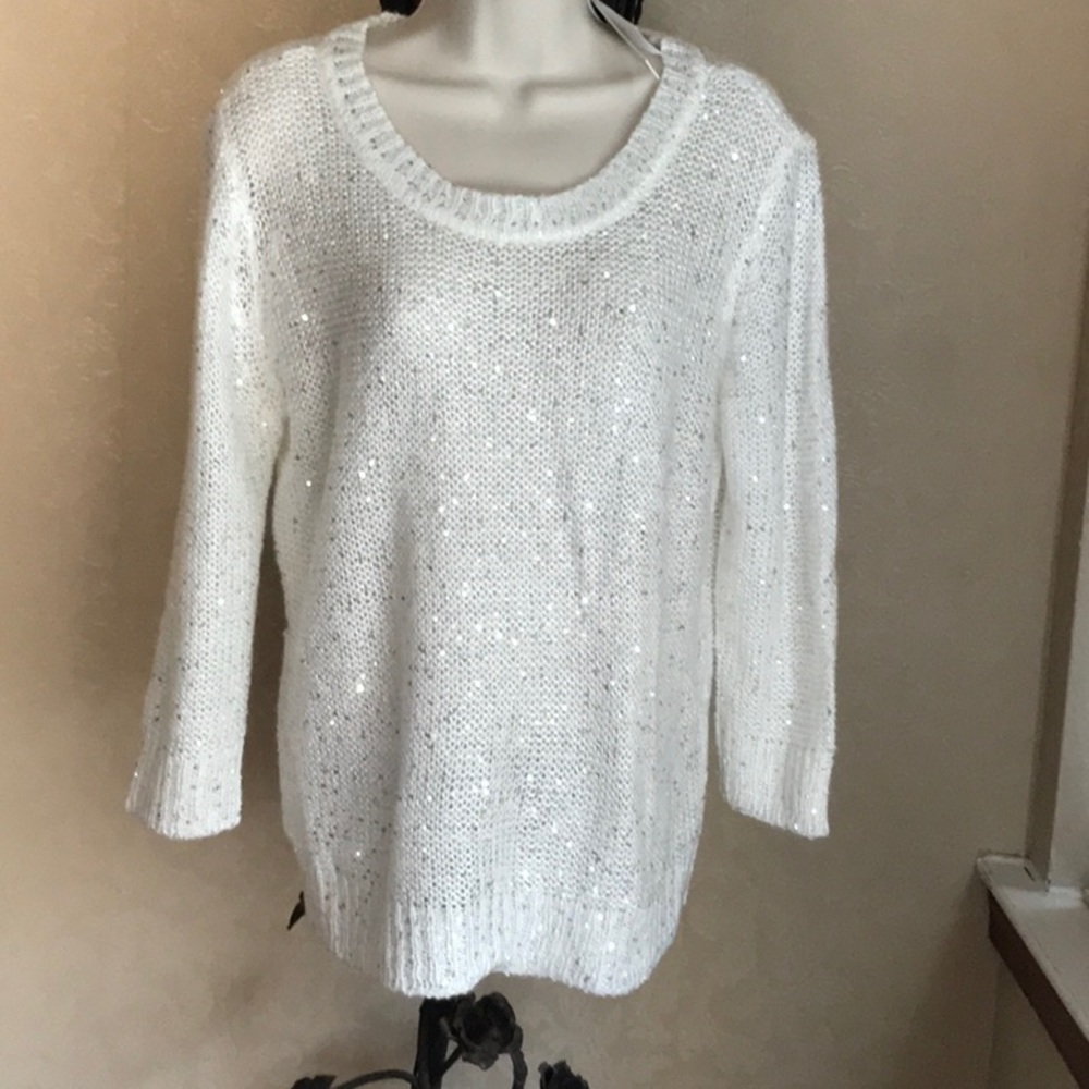 Aqua Sparkle & Twinkle Sweater - Picture 1 of 7